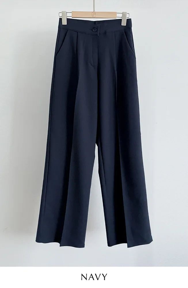 Elo Hidden Banding Pintuck Wide Slacks