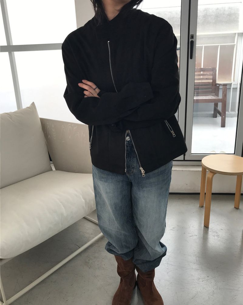 Suede harrington Jacket