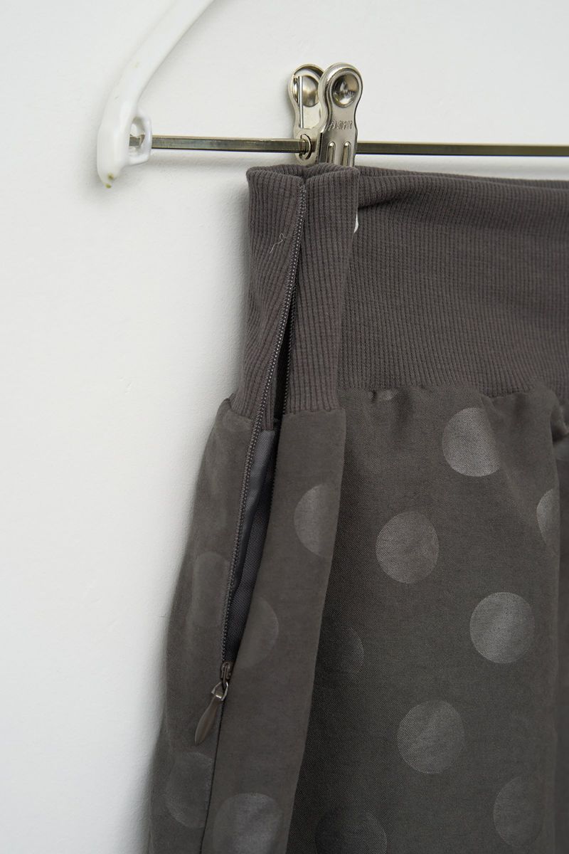 (W) Oshi Button Dot Skirt