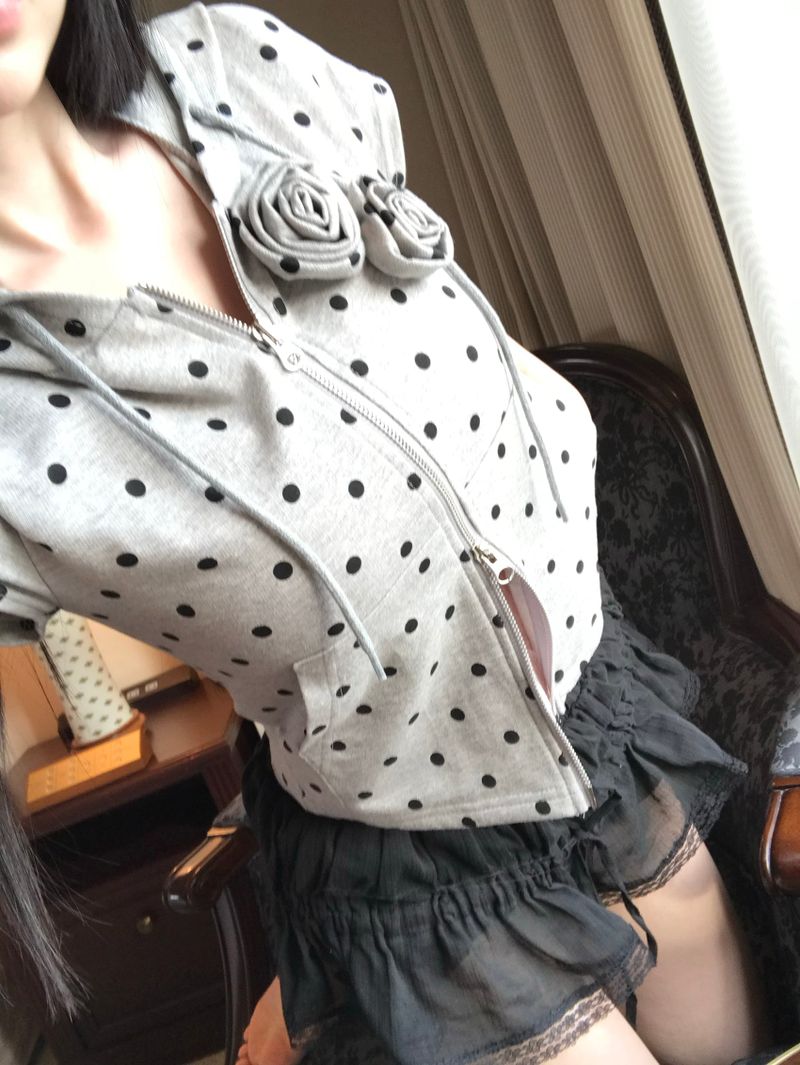 polka dot flower hz(2 color)