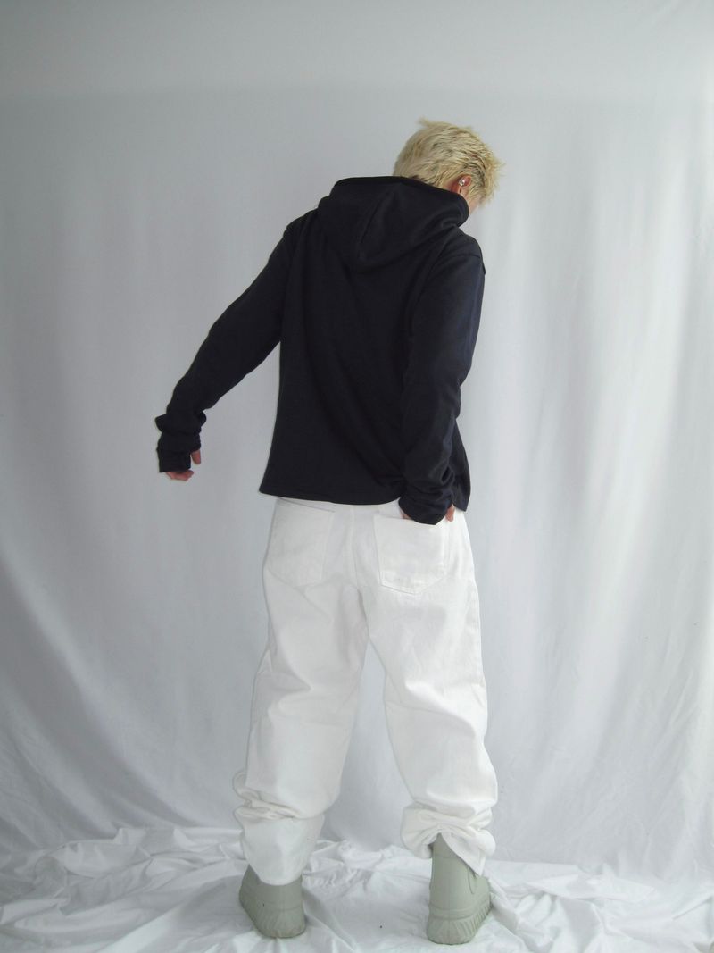 Hand Warmer Henley Neck Hoodie (4c)