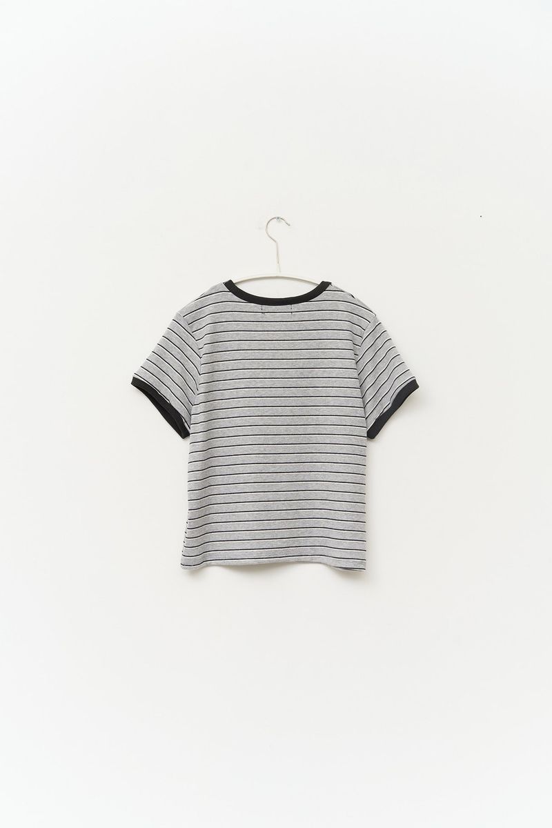 (W) Pesto Striped Top