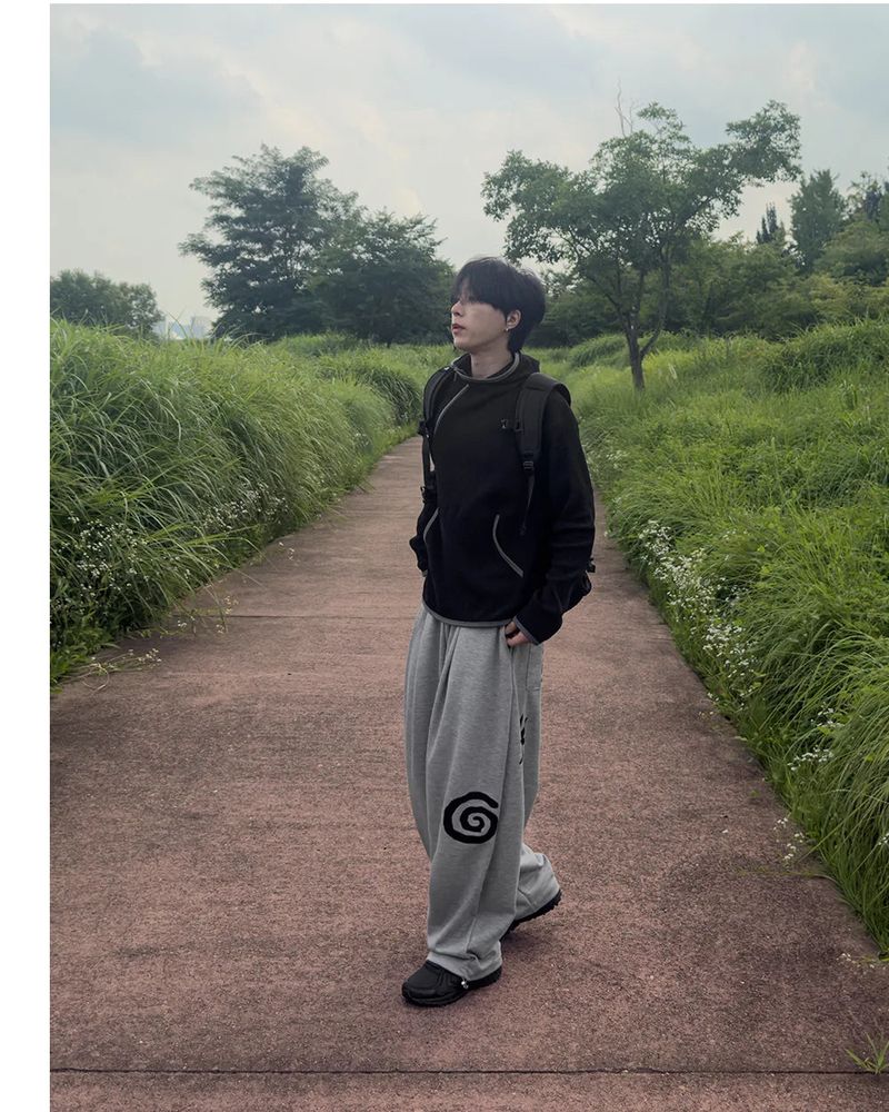Nuve Art Graphic Wide Sweatpants