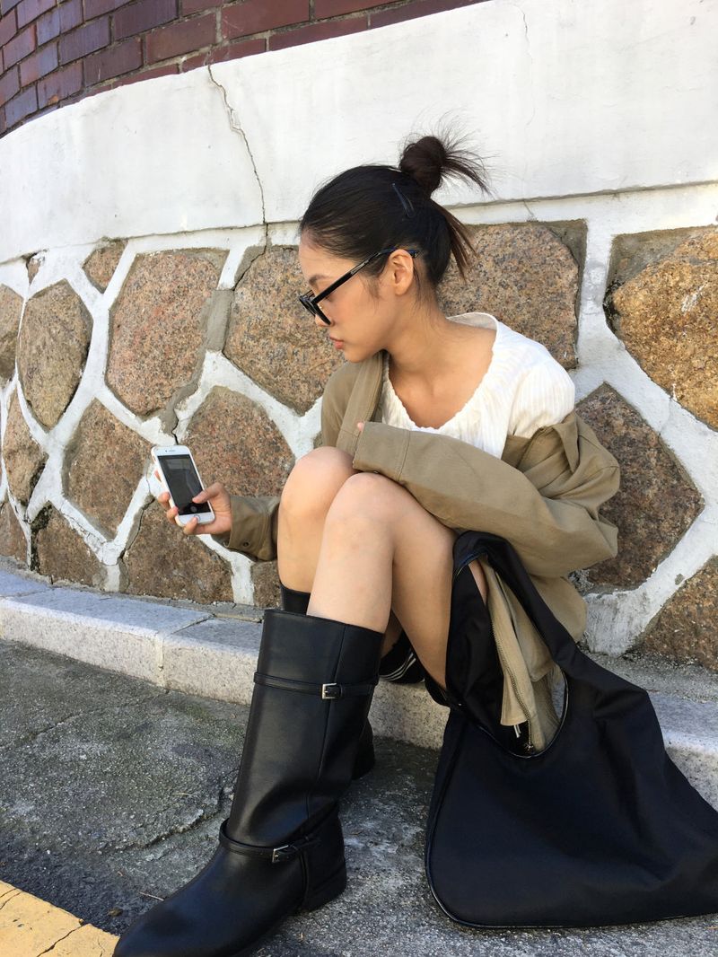 Double-lined long boots (2color)