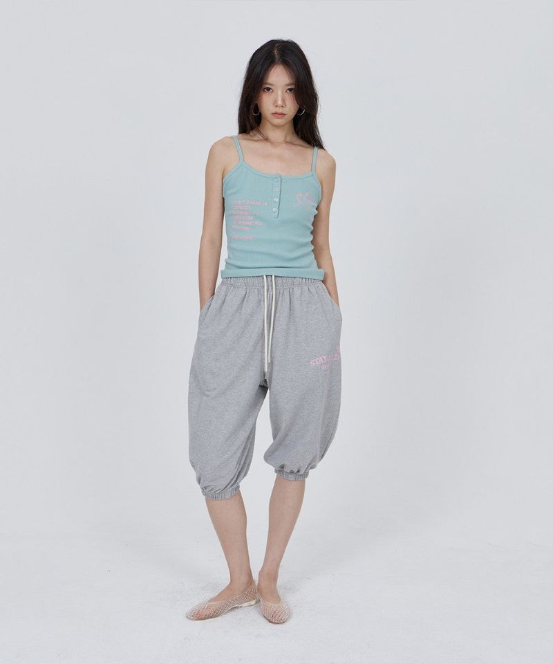 CONY HEART GRAPHIC RIB TANK TOP / MINT