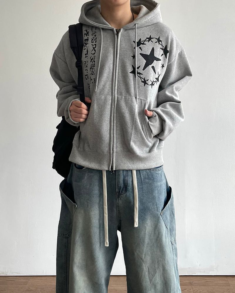 Scope Cropped Fleece Hoodie Zip-up