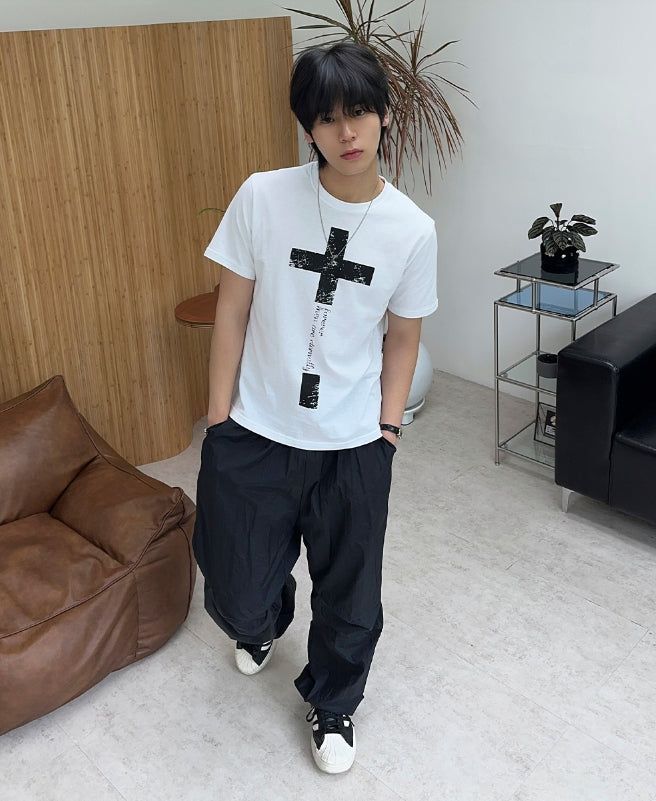Rohef Cross short-sleeve tee