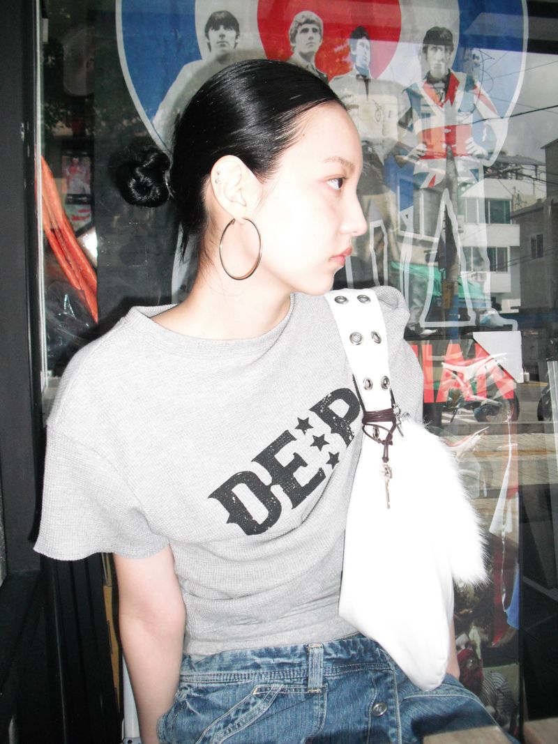 DEPC（デプク）の「WAFFLE T-SHIRT - GRAY（Tops）」