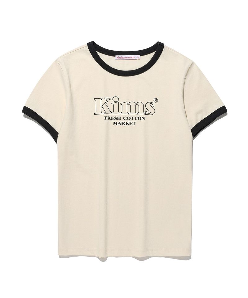 Kims Fresh Cotton Market(キムス フレッシュ コットン マーケット)の「Kims バムラインリンガーT Cream(トップス)」