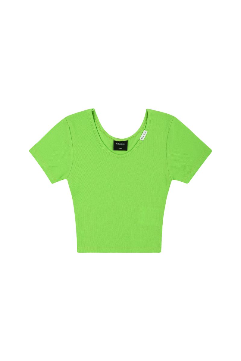 P:ReinSein(レインセイン)の「u-neck green grape candy crop t-shirts(Tops)」