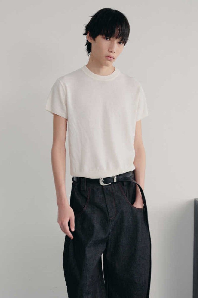 Merino Wool Ribbed T-Shirt