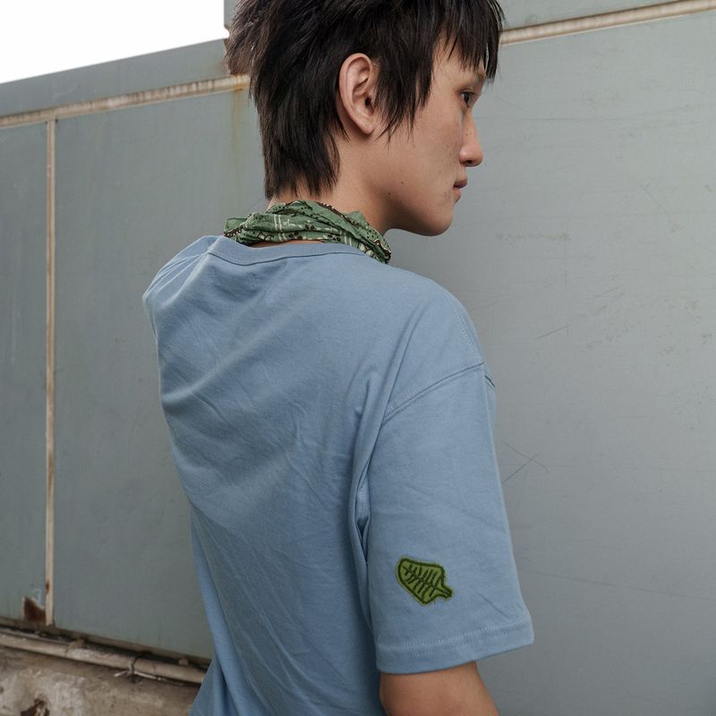 Freak half T-shirts / Sky blue