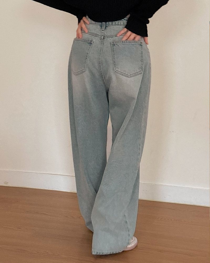  Mua Wide Denim Pants