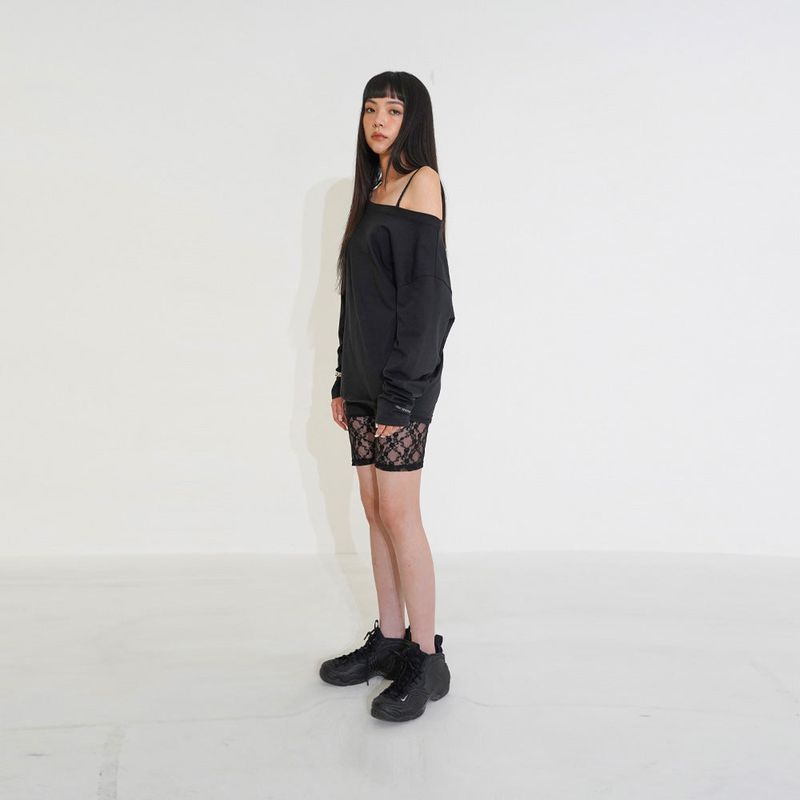 Recycle one- shoulder Tee 001