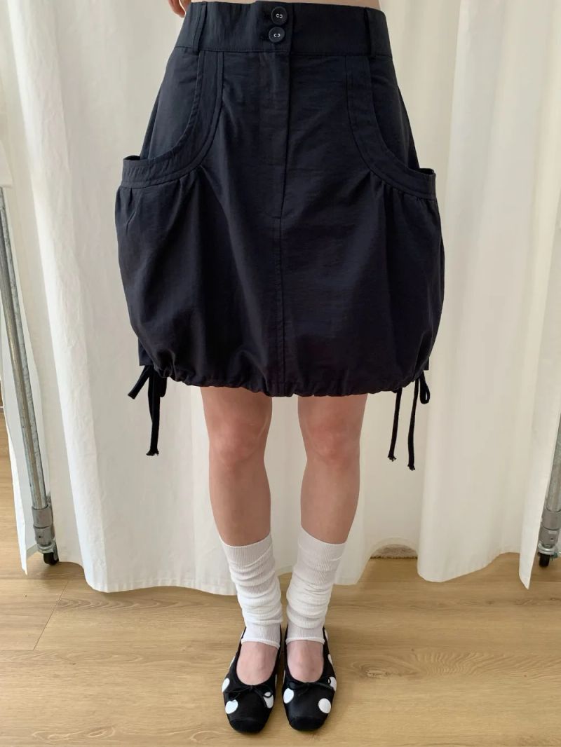 サンディパンプキンミディスカート (3color)
