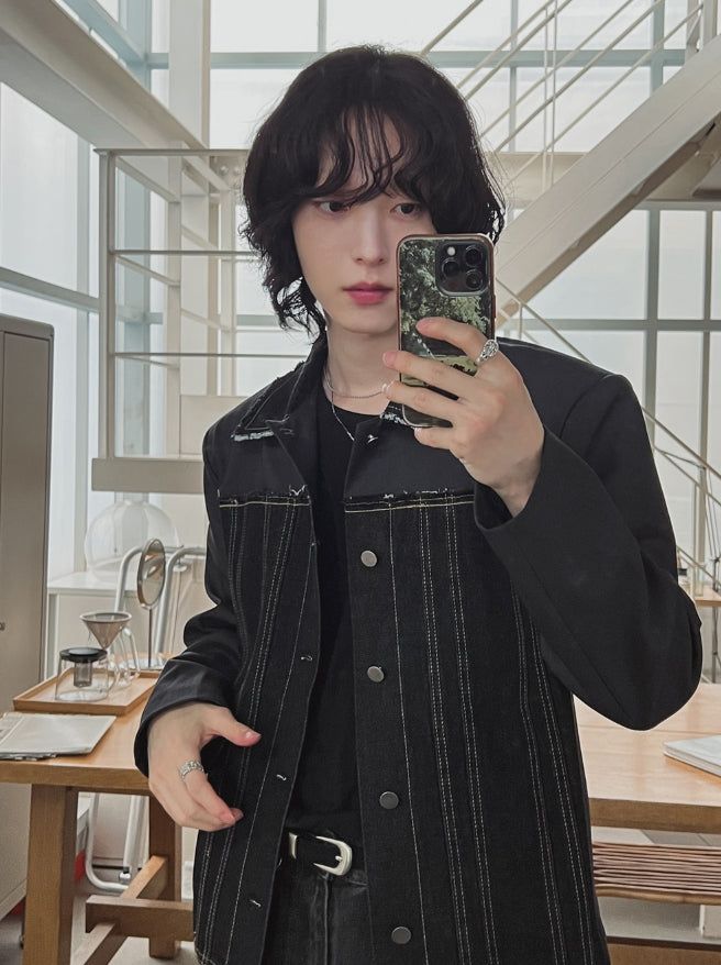 Bison Half Denim Jacket