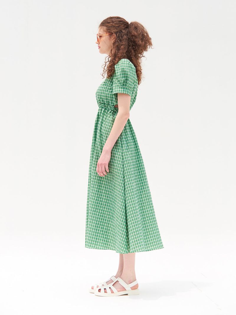 JOLIE PUFF SLEEVES ONEPIECE_GREEN