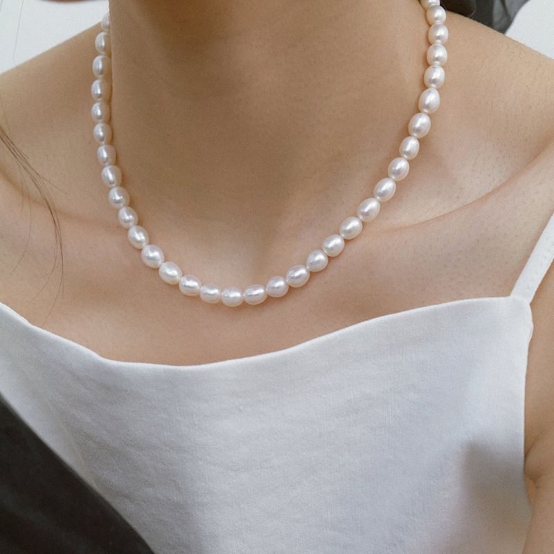 PEARLSONATE(パーソネイト)の「Oval Pearl Necklace(Accessories)」