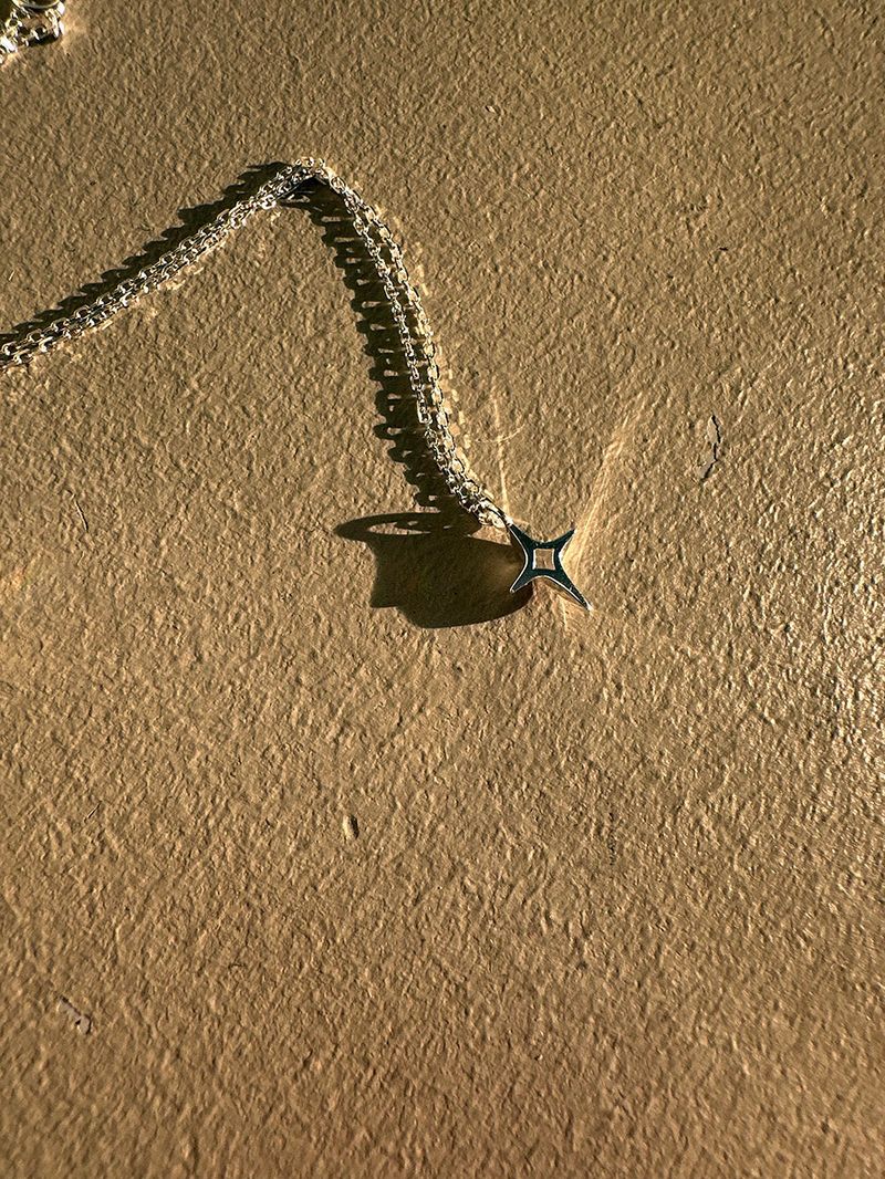 [925silver] Mini sparkle necklace