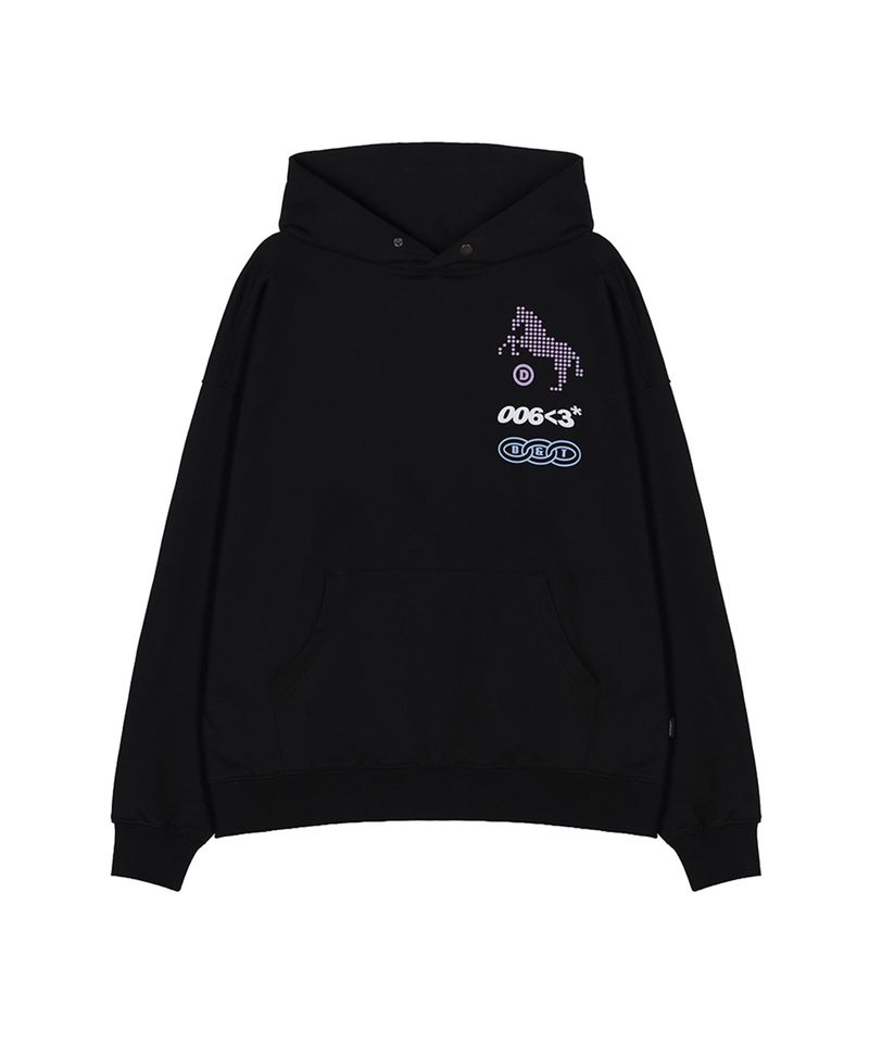 dominant（ドミナント）の「D&Tホースグラフィックパーカー_Black（トップス）」
