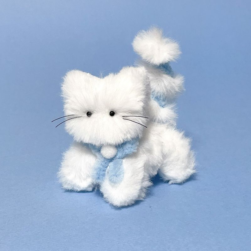 FLUFFYDAY(フラッフィーデイ)の「ミョーミョーキャットキーリング_ホワイト(アクセサリー)」