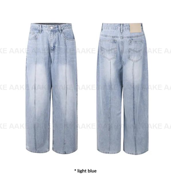 SEAM WASHED WIDE DENIM
