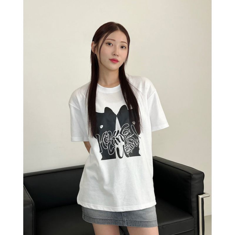 TWO CATS LOGO T-SHIRTS 3COLOR