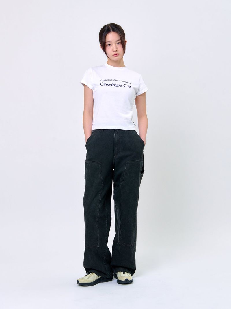 WASHED STITCH CARPENTER PANTS_Black