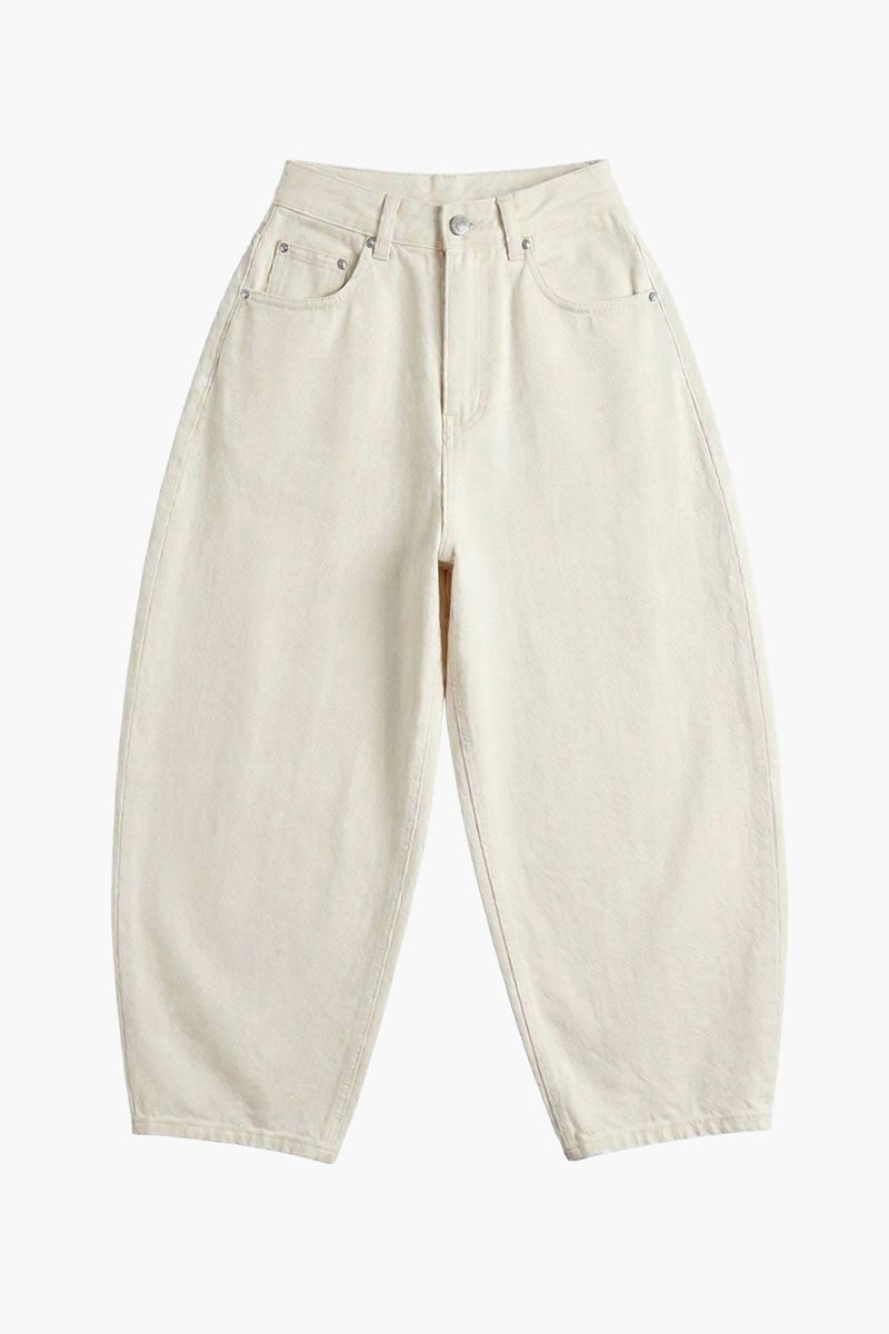 Max Wide Curved Twill Pants