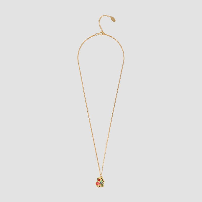 MINI DOODLE NEC SILVER925(18K GOLD PLATED)