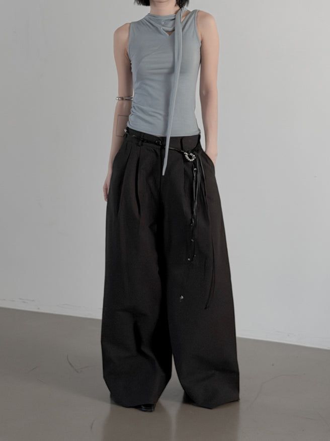 Carre Scarf Slit Sleeveless