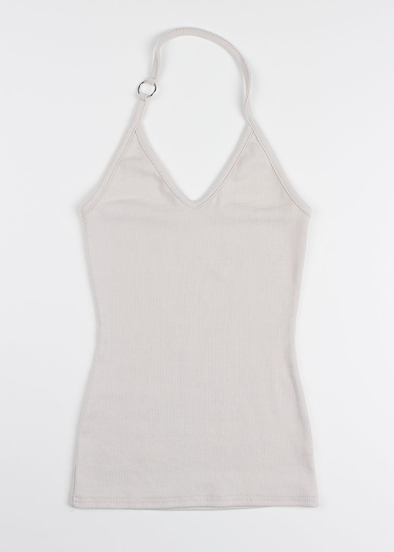 RING HALTER SLEEVELESS