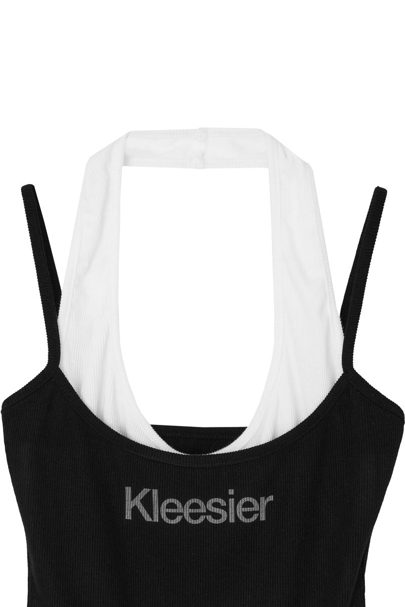 Soft layered sleeveless, Black