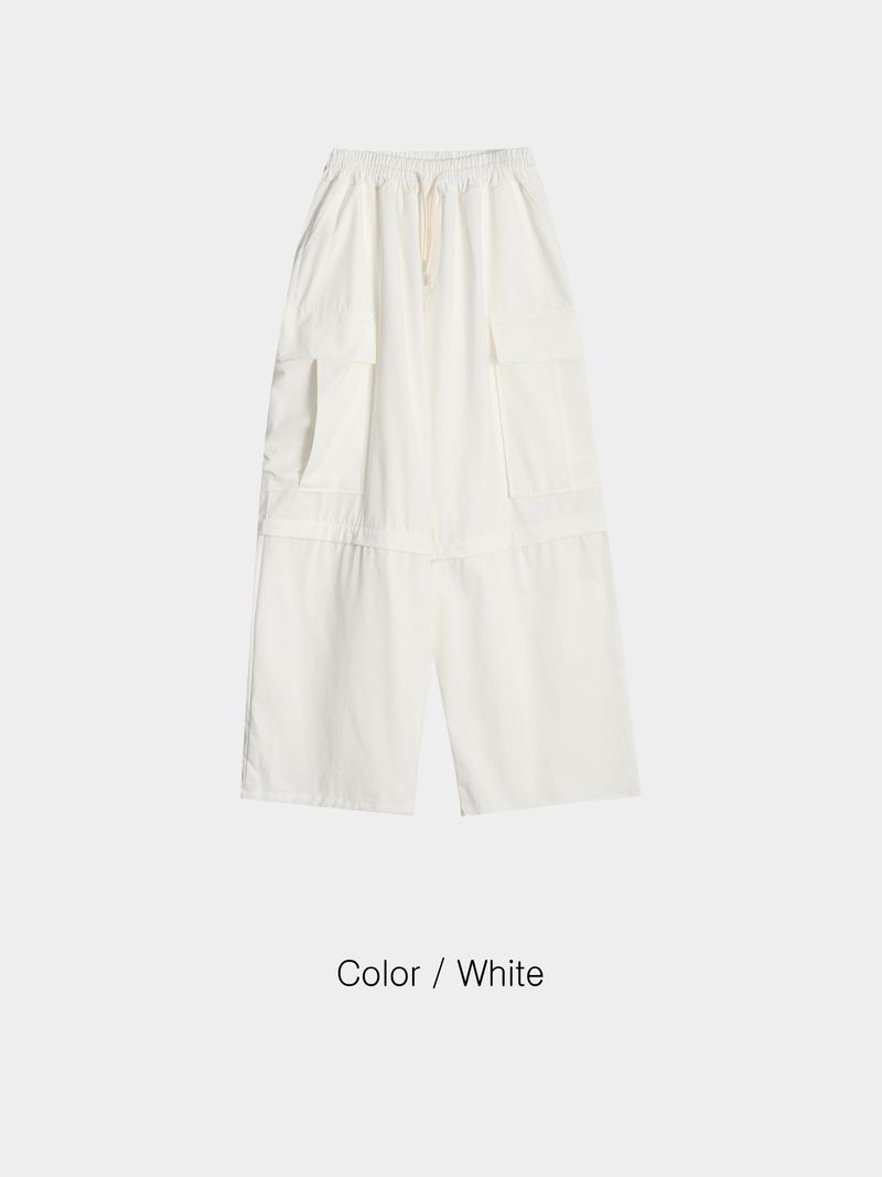 Convertible Wide Cotton Pants (5 Colors)