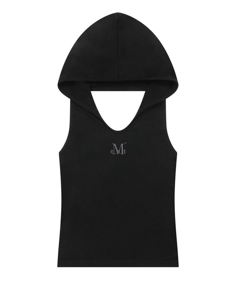 MUCENT（ムセント）の「HIKA HOOD CROP BACKLESS SLEEVELESS (2COLOR)（Tops）」