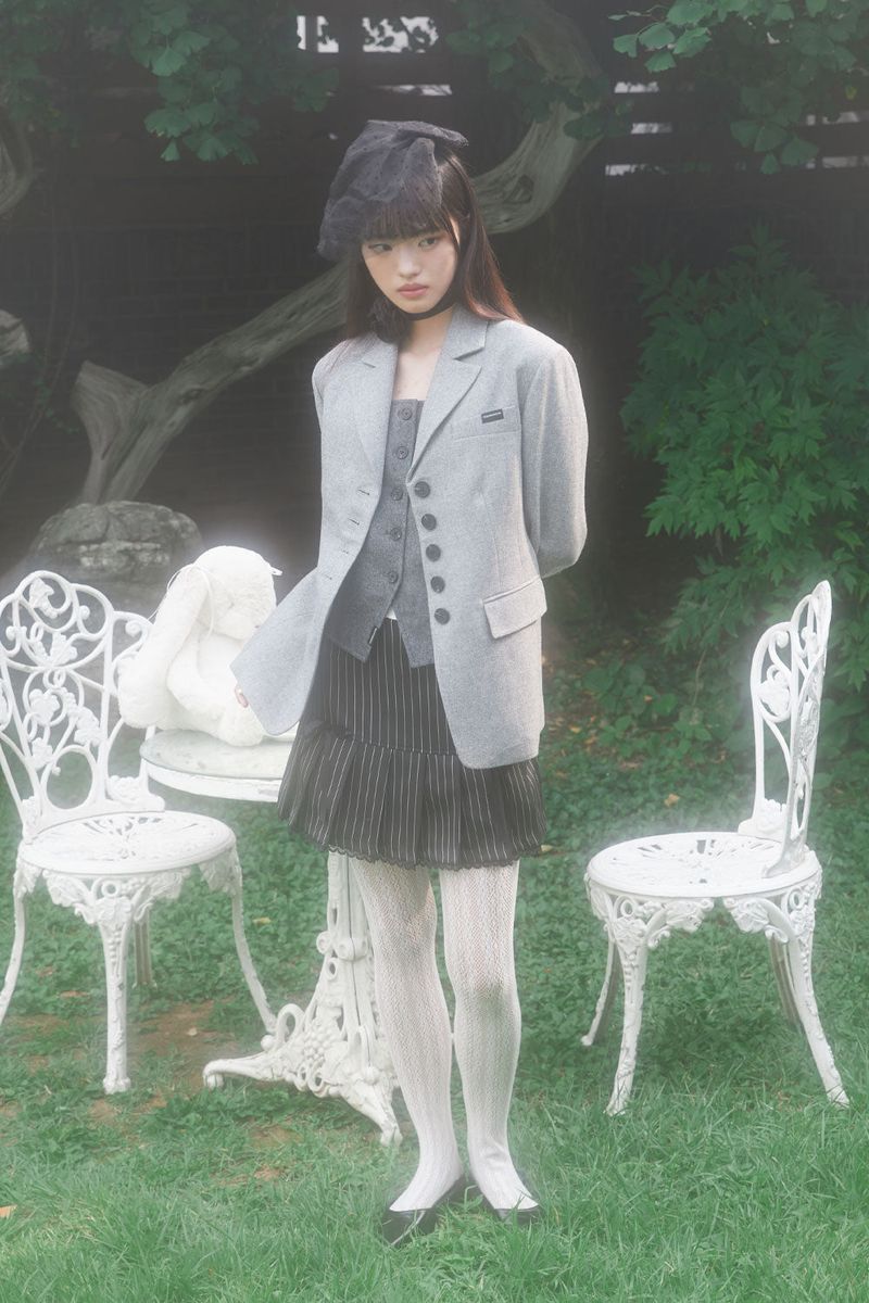CLASSIC RIBBON JACKET (GRAY)