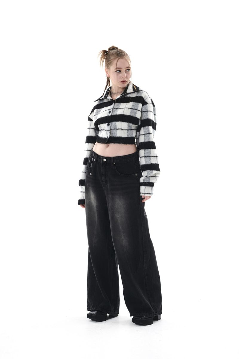 MOHAIR CHECK SHIRT
