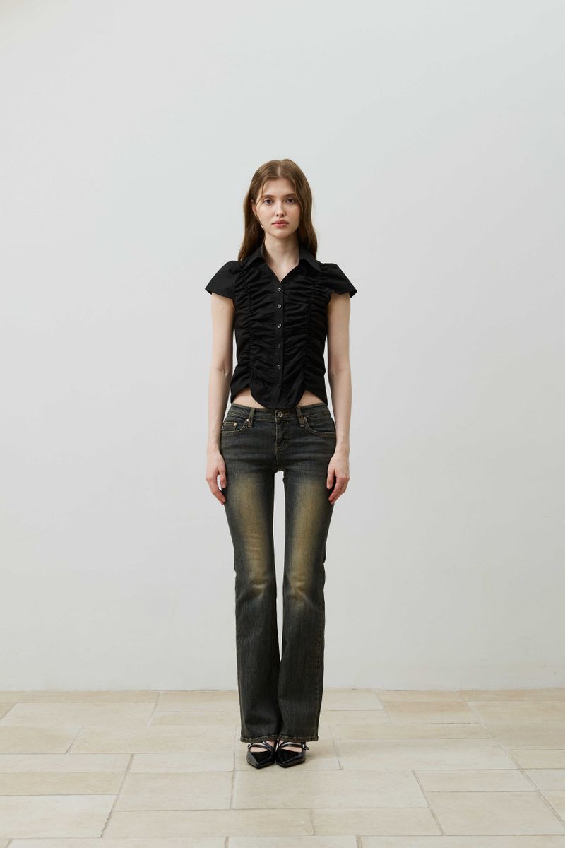 CIEL BOOTCUT DENIM PANTS / BLUE