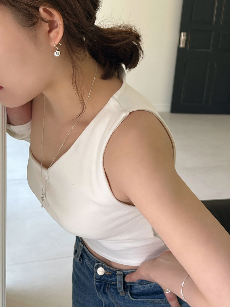 Silver bell earring (silver)