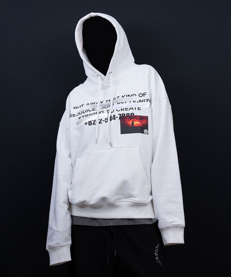 BLACKBLOND（ブラックブロンド）の「BBD Hidden Freedom Hoodie (White)（Tops）」