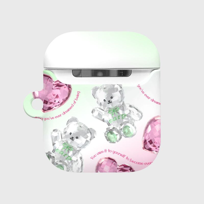 CRYSTAL MERRY PATTERN-PINK(AIR PODS-HARD)