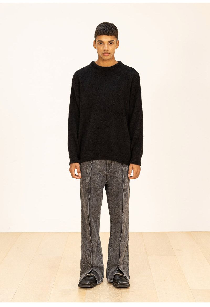 WOOL SOFT MOHAIR OVERSIZED KNIT