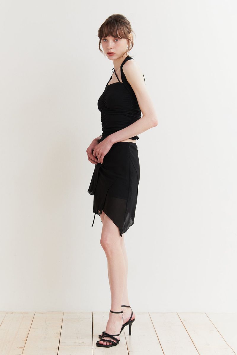 FAIRY HALTER TOP black