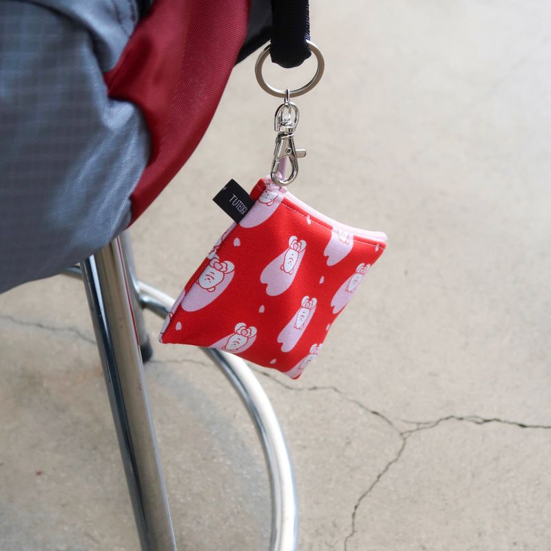 Blossom Wish pattern keyring pouch(mini)