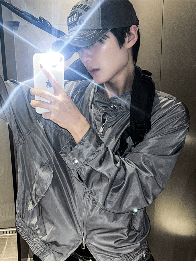 perry biker windbreaker jacket