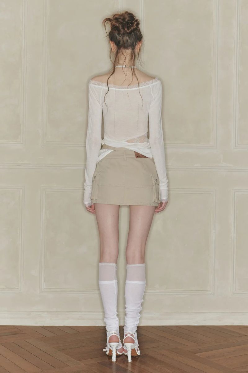 NIX MINI SKIRT beige