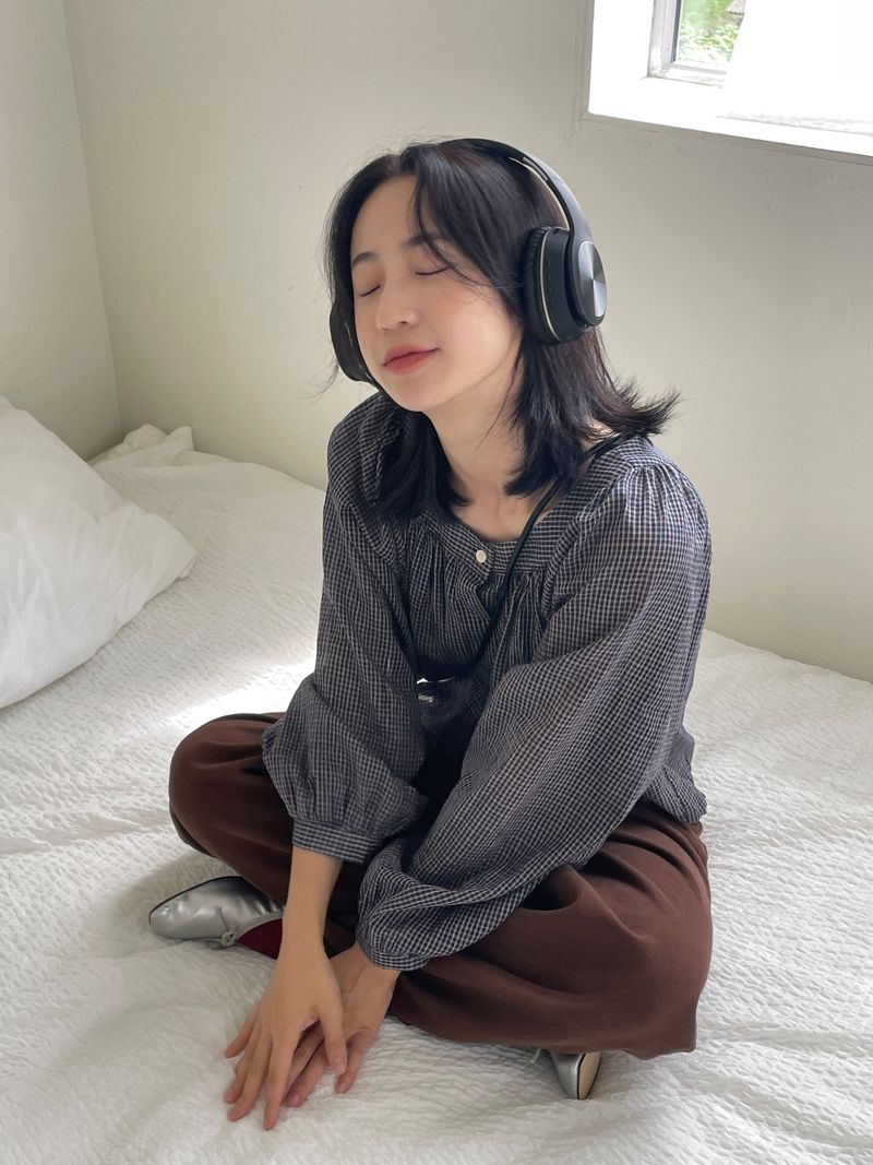 Twill wide cotton pants