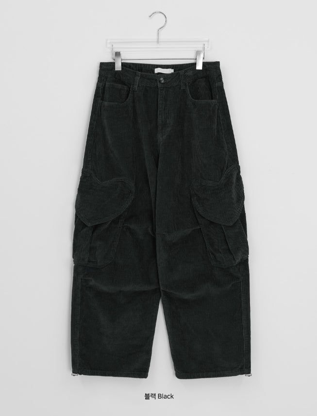 Comta Heart Cargo Corduroy Pants