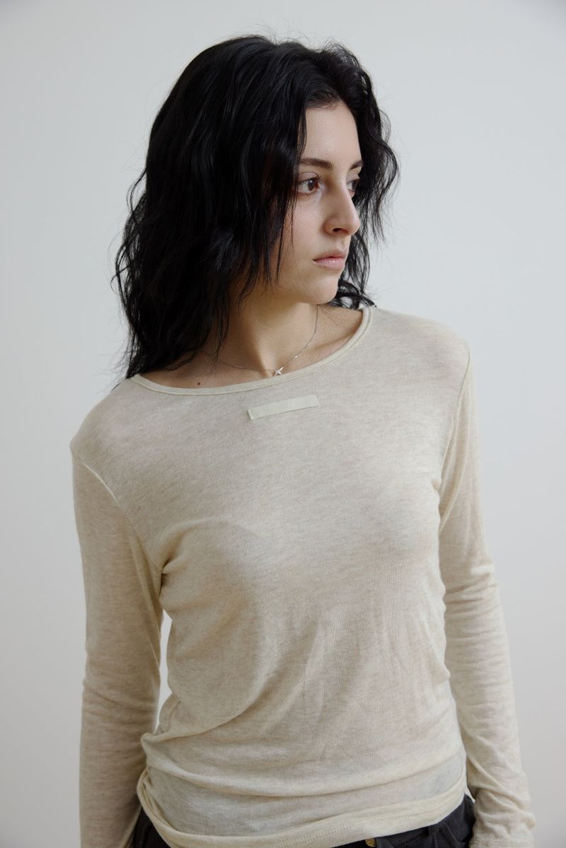 OHA BASIC TEE (LIGHT-BEIGE)