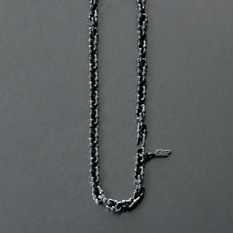 [ORDER MADE] PIPE CHAIN NECKLACE (455 mm)